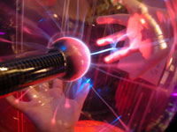 static electricity globe