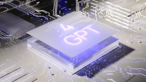 A computer chip titled “4 GPT”