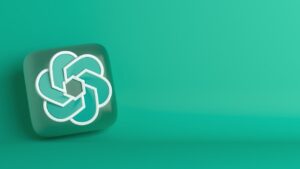 A digital representation of OpenAI’s logo